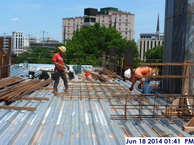 Building rebar mats for Elev. 1,2,3 (3rd Floor) Facing East (800x600)